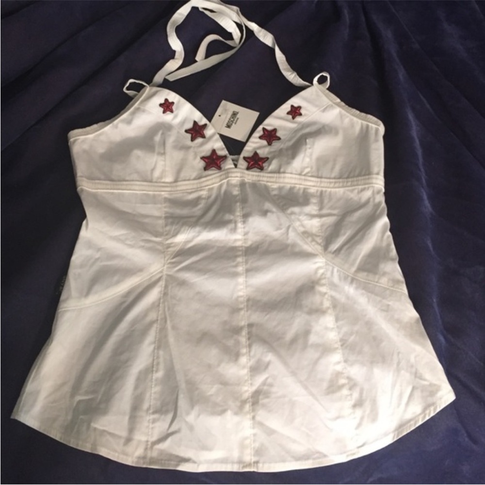 ‼️IOS MUSCHINO Jeans Halter top
